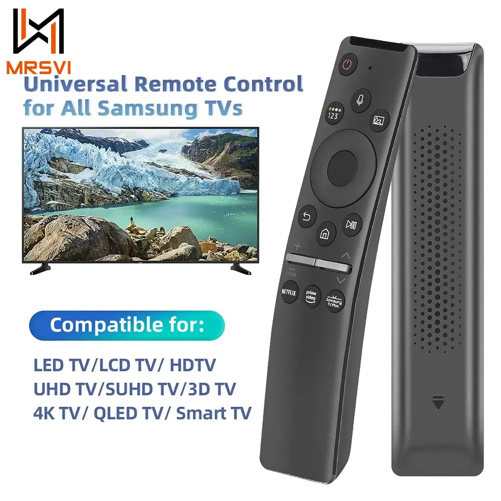Universal Voice Remote Control BN59-01330A Replacement Remote Compatible for Samsung Smart TV with Netflix Prime Shortcut Keys