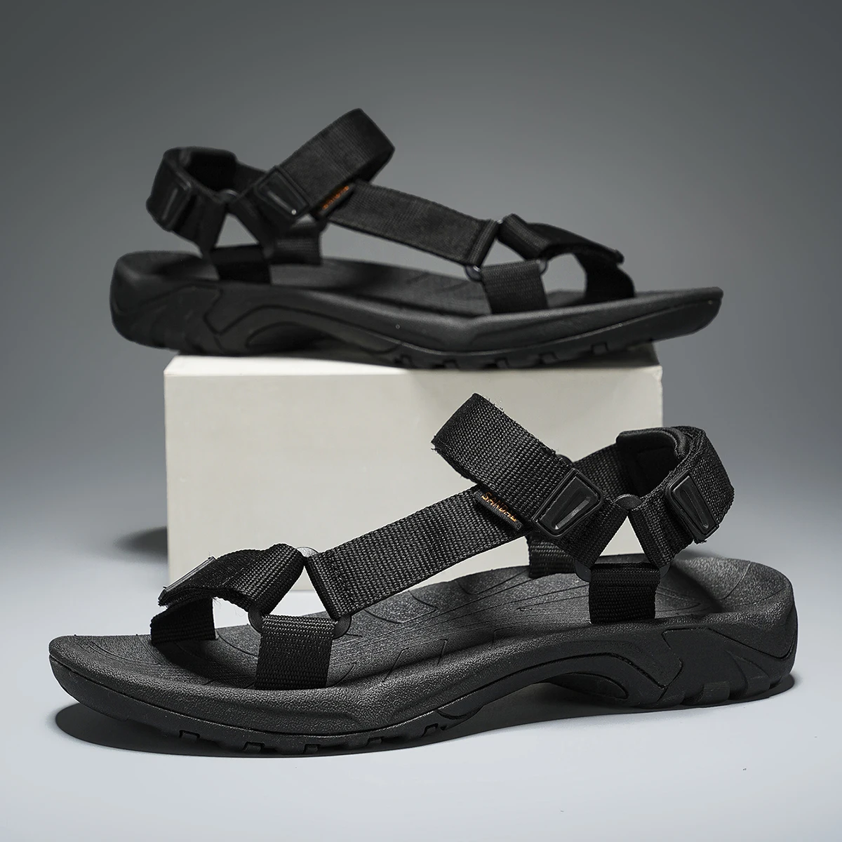 Herren Casual Sport-Sandalen Outdoor-Wandersandalen Komfortable Rutschfeste Strand- und Trekking-Sandalen Übergröße Verstellbar – Detail 2
