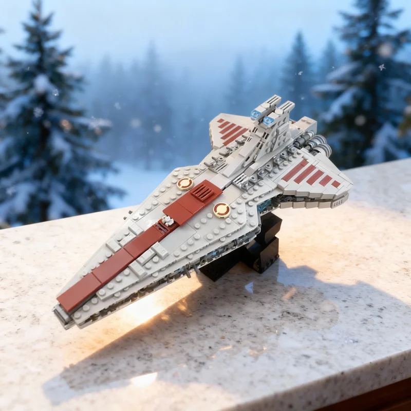 

932pcs MOC Midi Scale Venator Class Republic Star Battle Model Building Blocks Christmas Gifts Architecture Toy Education Brick