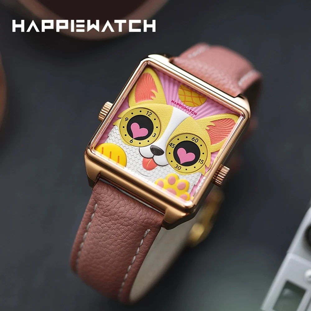 Happie Watch Women's and Men's Watch Couple Luxury Watch Waterproof Stainless Steel Luxury Ladies Man Wrist Watches