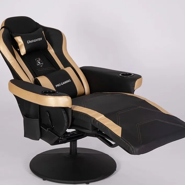 2021 High End Business Luxury Executive Massage Speaker RGB Lights Reclining Automatic Smart Racing Gaming Chair From China fact view 2