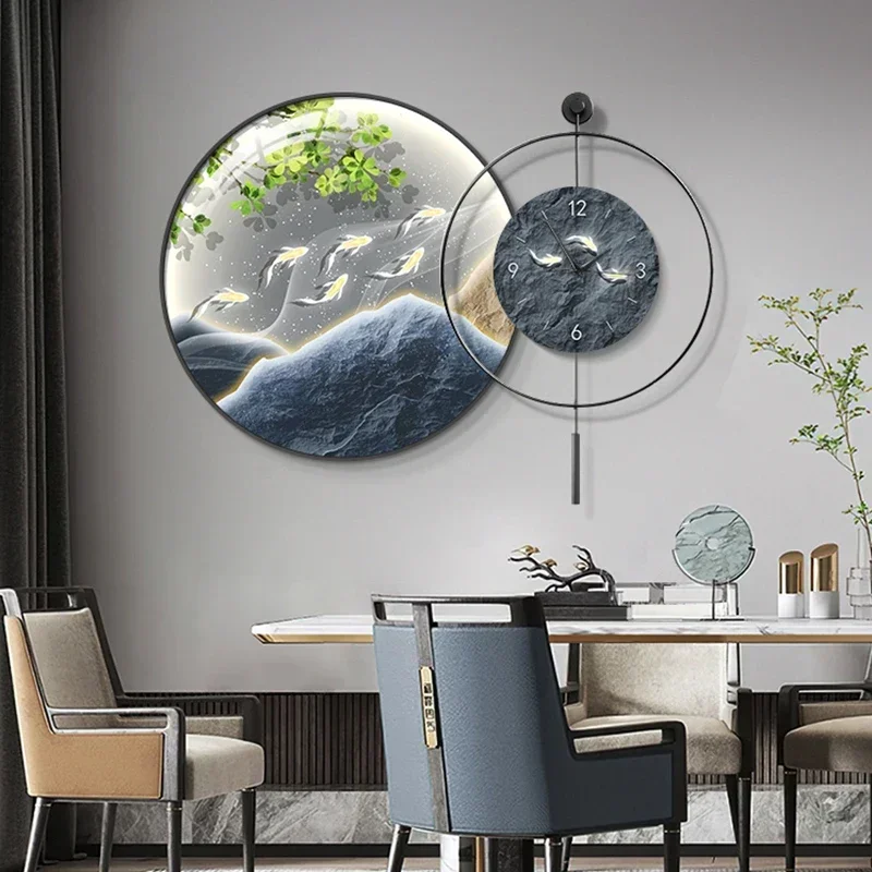*Mural Hanging Wall Clock Design Living Room Aesthetic Office Wall Clock House Bedroom Modern Relojes De Pared Home Decoration