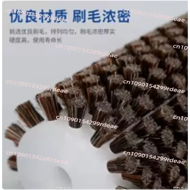 30CM Ski Snowboard Waxing Roller Brush Set with Nylon Horse Hair And Copper Wire Electric Roto Brush for Skiing Equipment