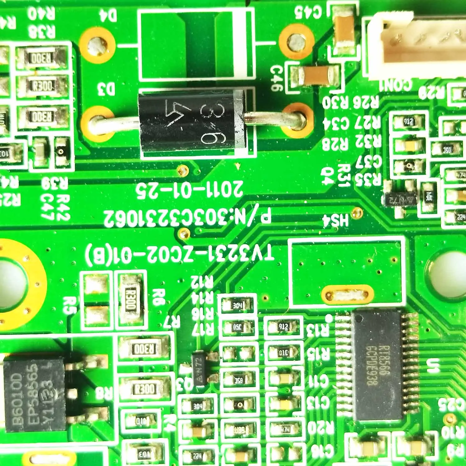 LED high voltage bar E310726 CQC KB6160 CH-D P/N: 303C3231062 TV3231-ZC02-01(B) constant current plate