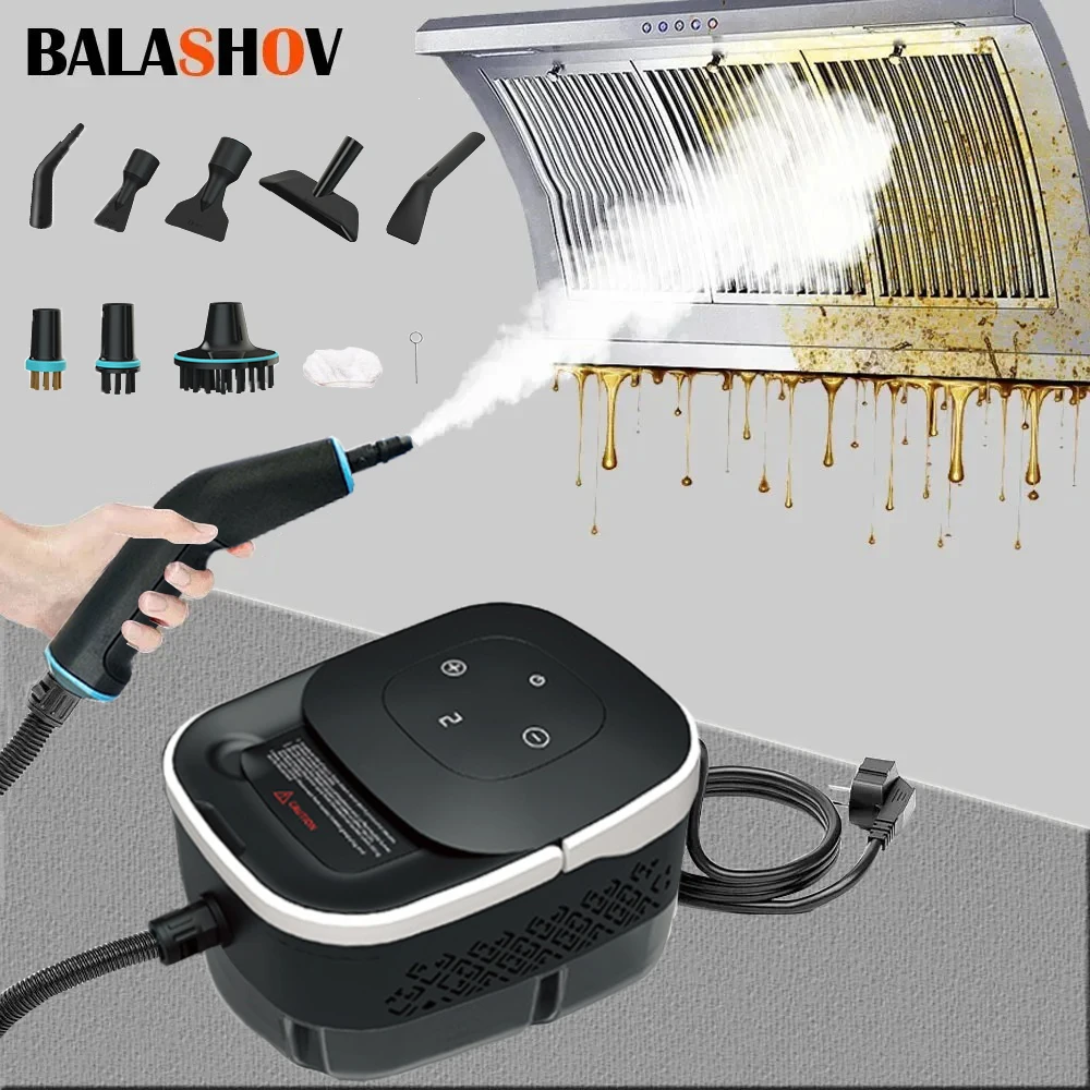 2500W Portable Steam Cleaner High Temperature Sterilization Pressure Jet Washer Machine for Home Car Kitchen Air Conditioner