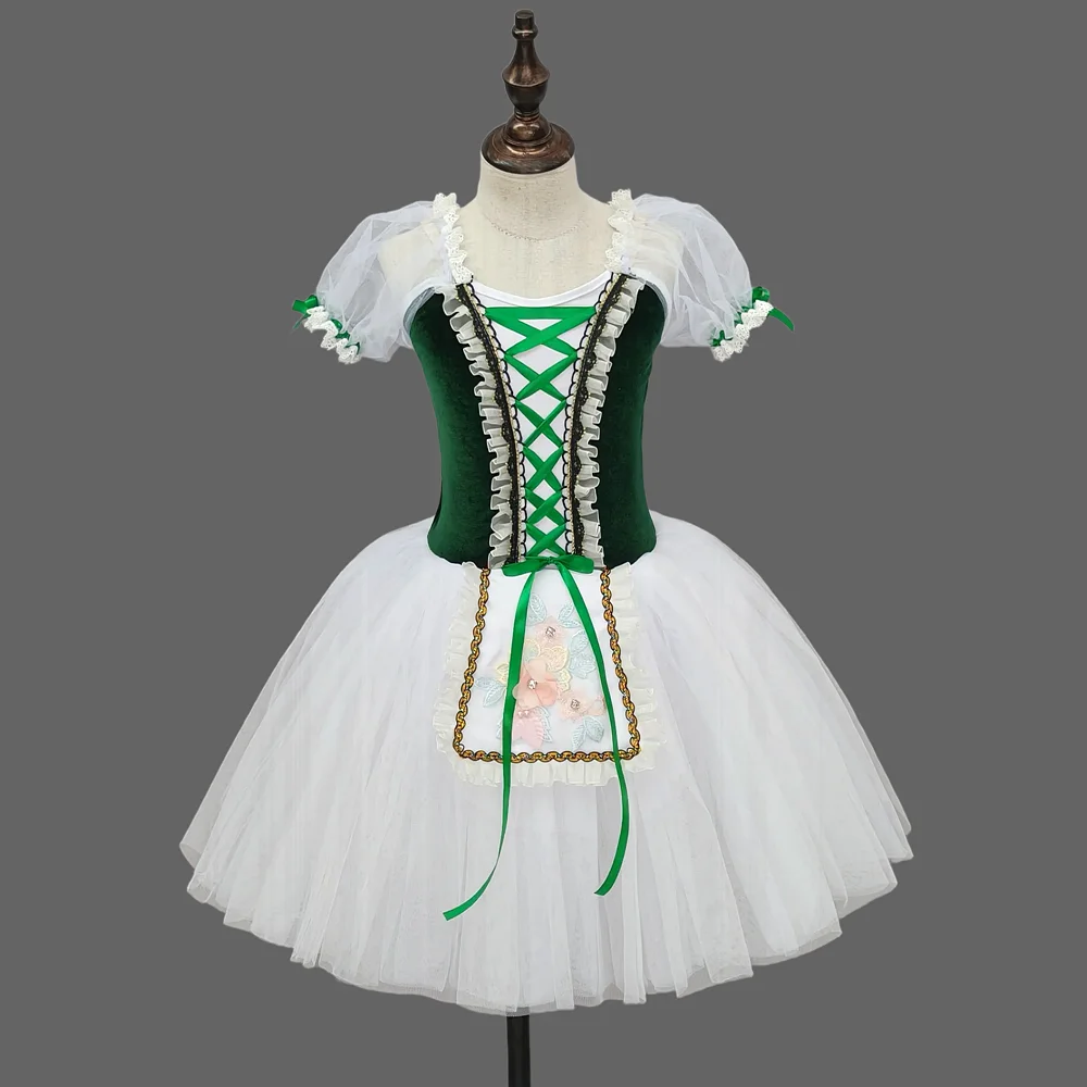 Gonna da Balletto per Bambine, Costume da Ballerina per Spettacoli Scolastici, Abito per Esibizioni di Danza, Costume per Performance di Gruppo