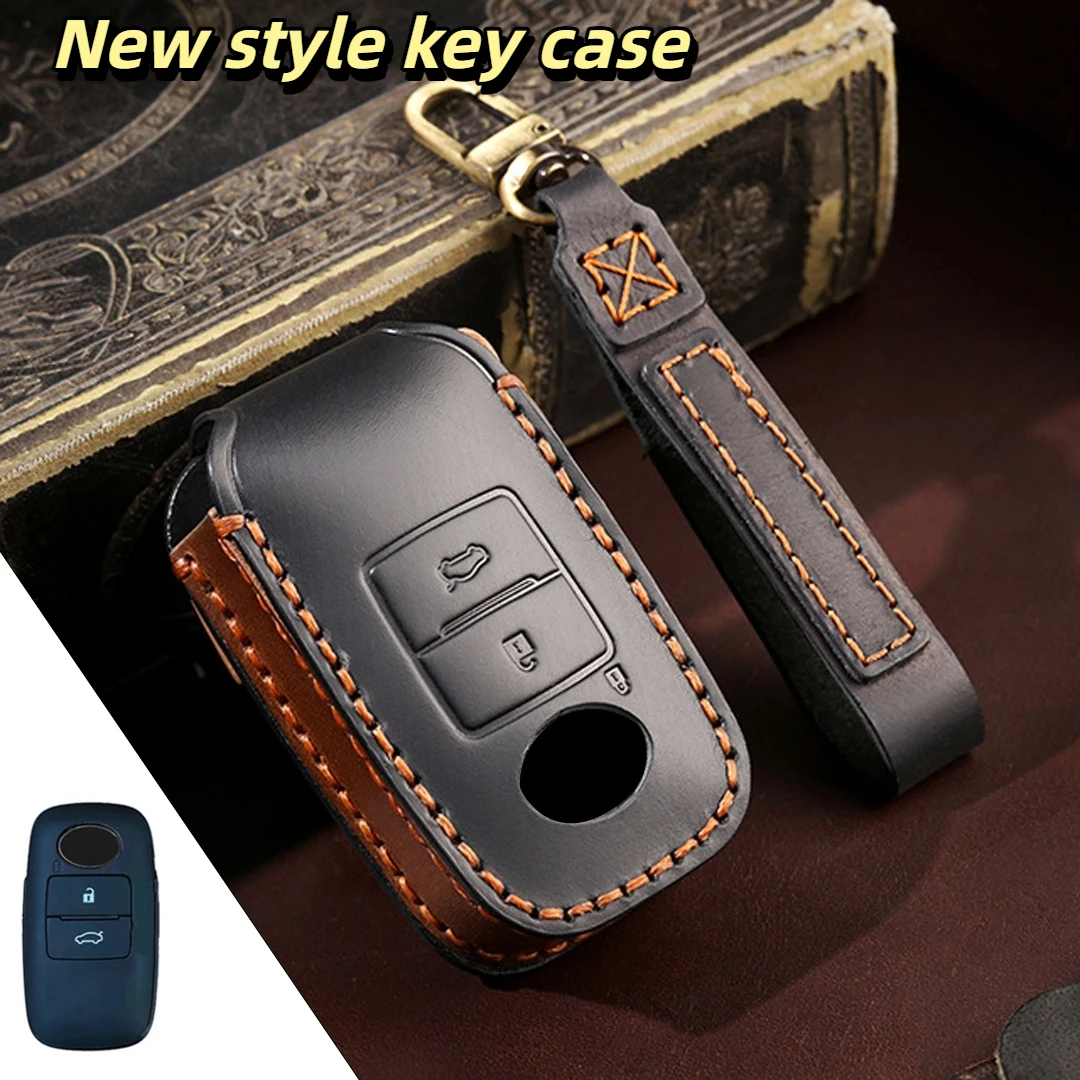 

Key Fob for Toyota Perodua Yaris Ativ Raize Veloz Avanza Rush Daihatsu Malaysia Protector 2 3 Bottons Leather Car Key Case Cover