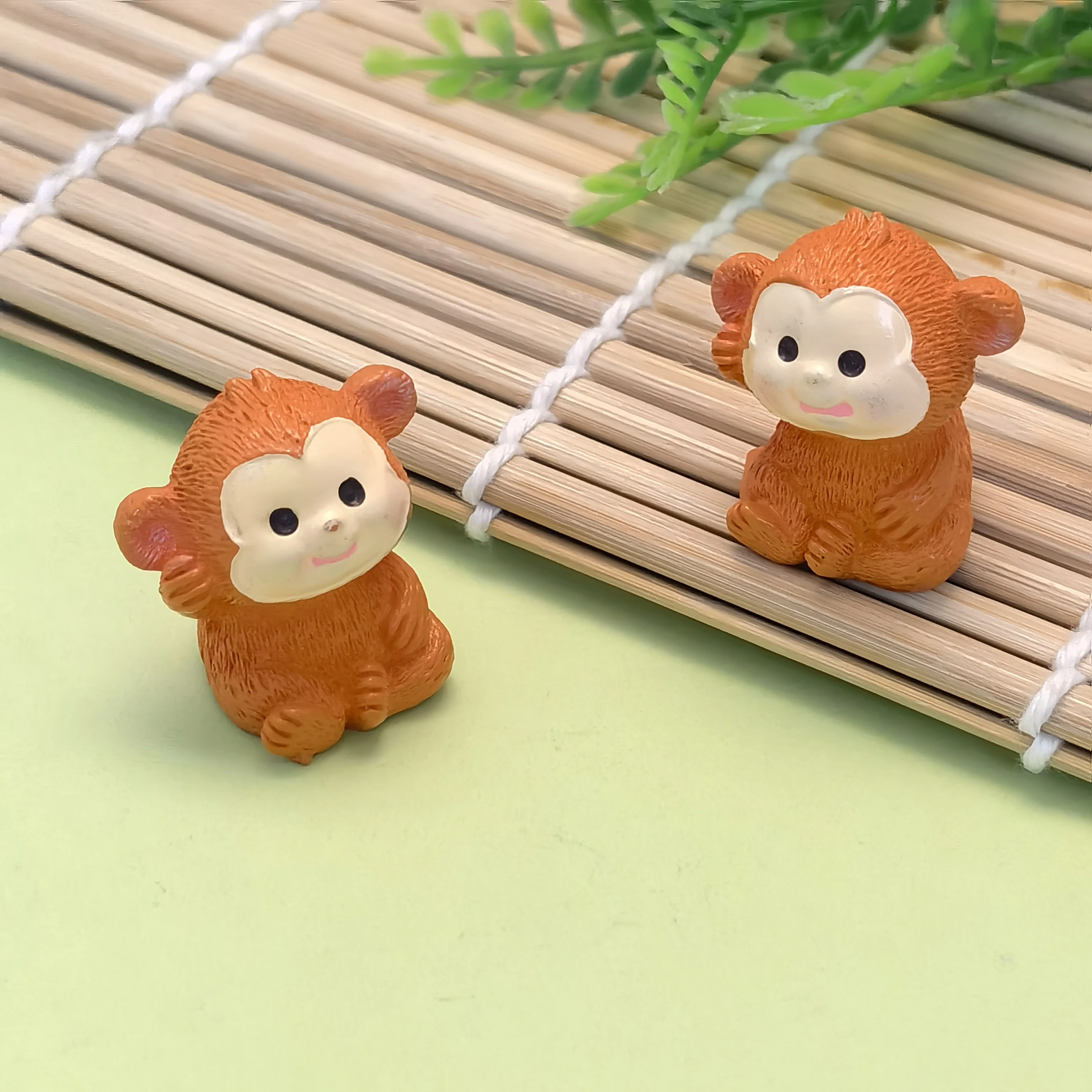 

Mini Resin Monkey Figurines Animal Miniature Figurines Fairy Garden Accessories for DIY Home Decor