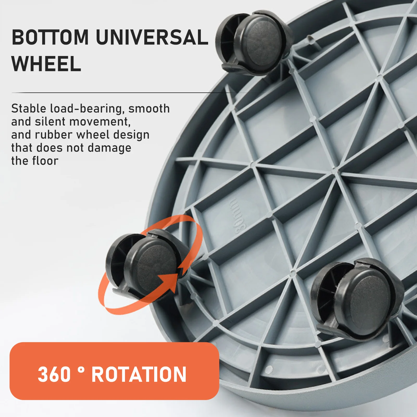 Round Flower Pot Wheels Planter Tray Heavy Duty Flower Pot Rack Household  Mobile Potted Plant Pallet For Indoor Outdoor - AliExpress 15