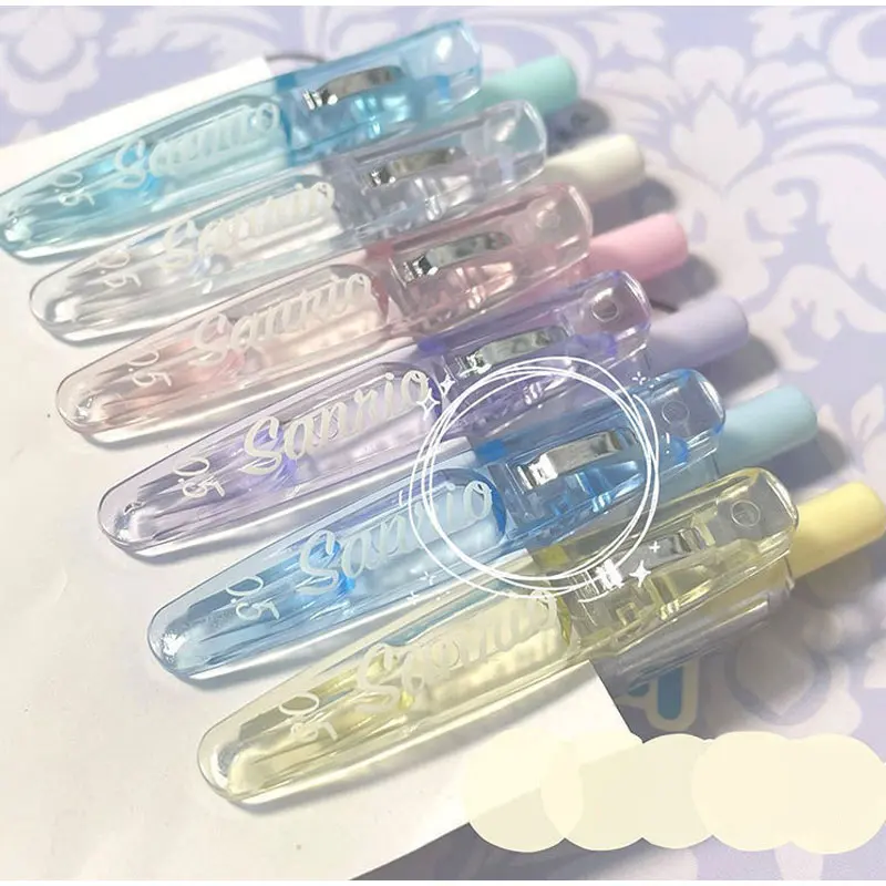 5/6/8PCS Set Kawaii Sanrio Roller Ball Pen Cartoon Anime Stationery Kuromi My Melody Cinnamoroll 0.5MM Black Student Use