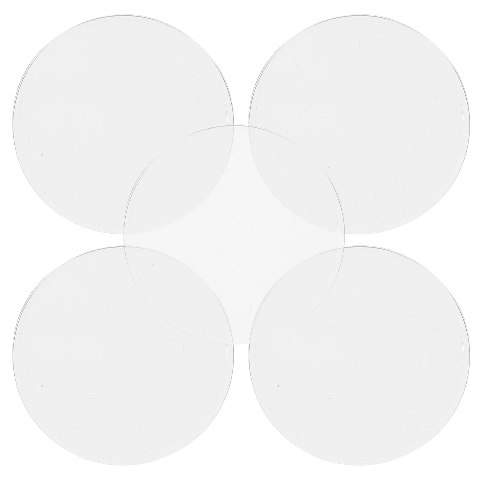 6Pcs Double Convex Lens Optical Teaching Materials Clear Physics Experiment Lenses Science Learning Tools for Classroom