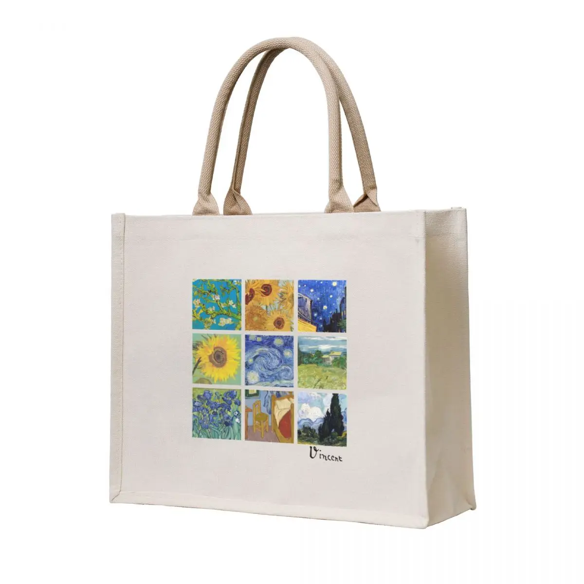 

Van Gogh Collage Art Gift Tote Bag bag luxury women tote bag custom great