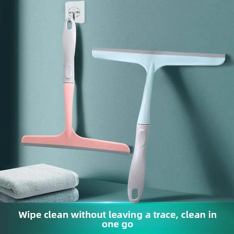 Glass Cleaning Artifact Household Bathroom Countertop Mirror Silicone Wiper Scraper Cleaning Tool Glass Window Desktop