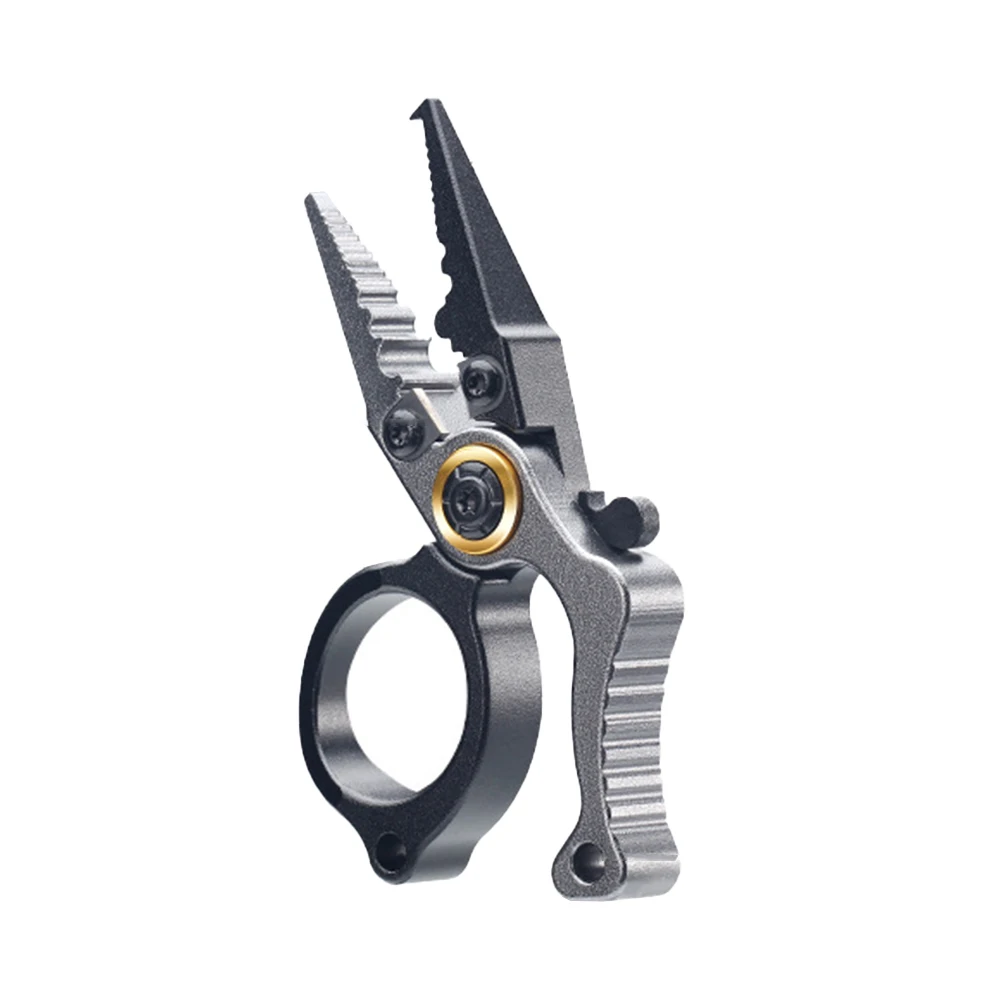 Fishing Shears Fishing Split Ring Pliers Fishing Activities Tungsten Steel Aluminum Alloy Built-in Springs For Saltwater