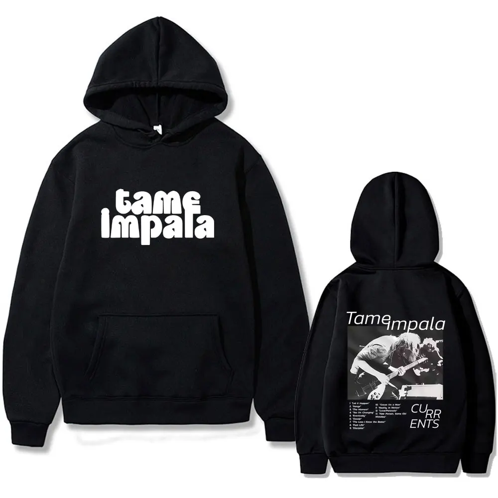 

Rock Band Tame Impala Currents Merch Hoodie Men Women Fashion Oversized Hooded Sweatshirt Male Vintage Gothic Pullover Hoodies