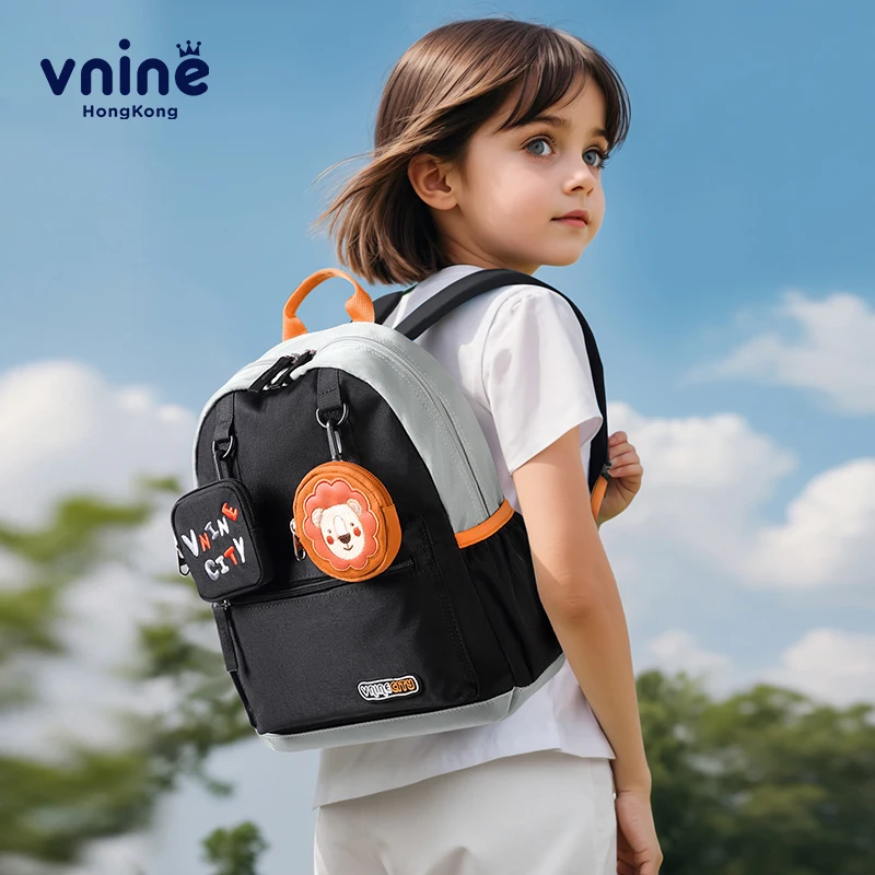 V.NINE-Sac à dos d'école althétanche pour garçons et filles, sacs de classe pour enfants de la maternelle, cartable pour enfants de 3 ans, nouveau