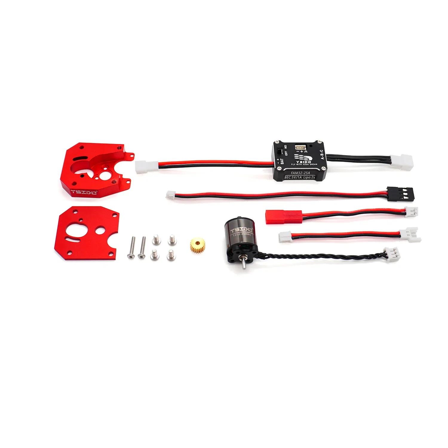 UniFly1/18 Brushless Motor 3500KV Metal ESC Combo YSIDO 1212 And 25A With Gear For TRX4M FCX18 1/24 FMS FCX24 SCX24 RC Crawler P