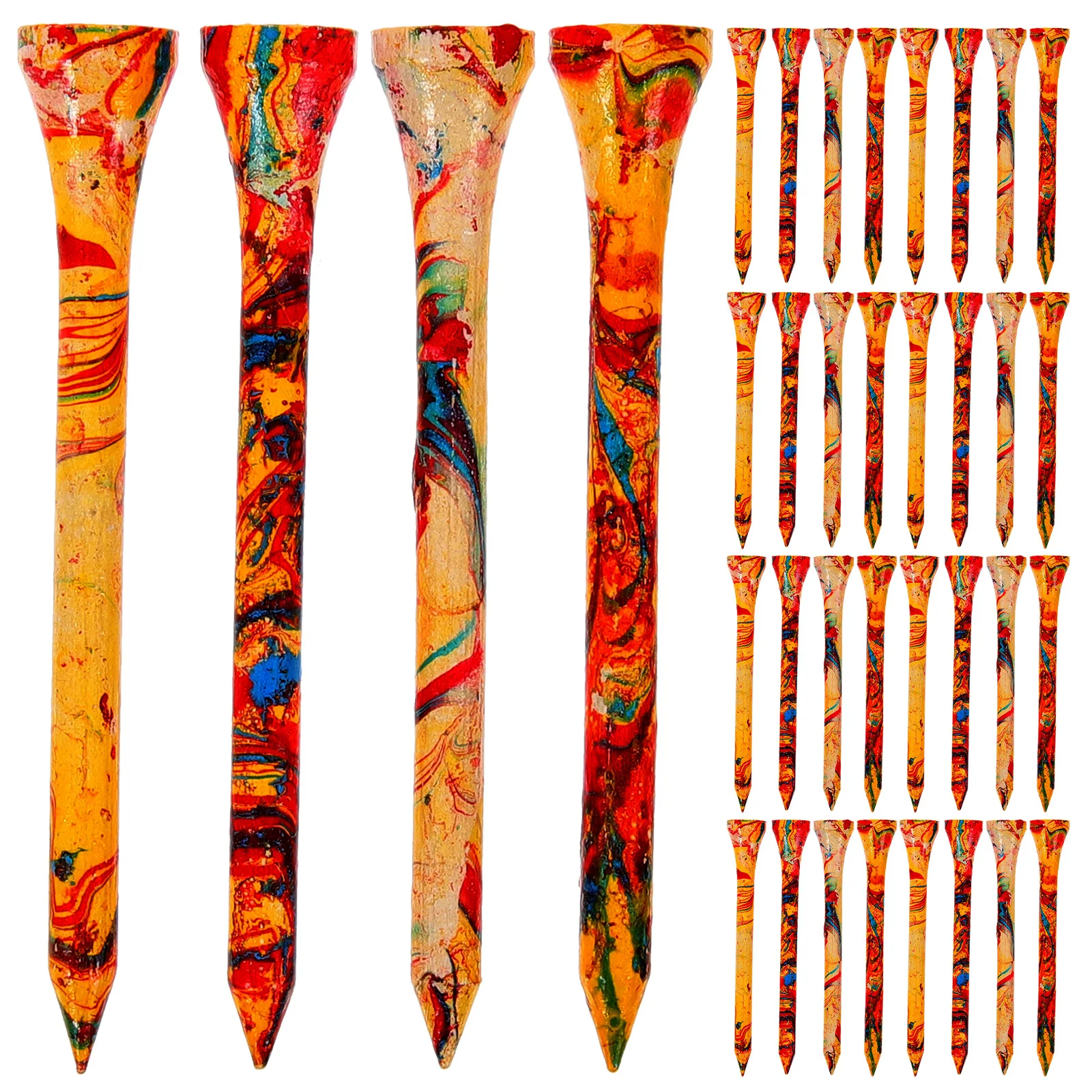 50 Pcs Golf Ball Spikes Holder Balls Tees Wear-resist Stands Professional Sturdy Practical Holders