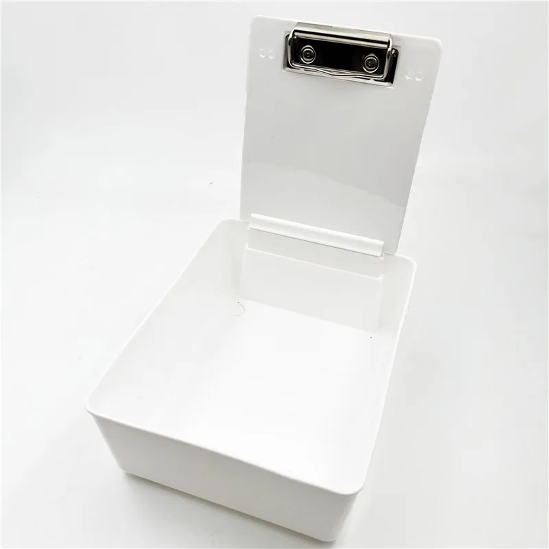 

5 шт., белые кастрюли для работы в стоматологической лаборатории, АБС-пластик, стоматологическая сортировка, поворотная коробка, материал для стоматологической лаборатории с зажимом