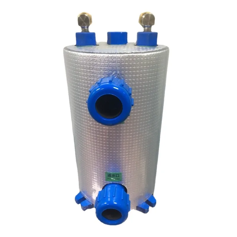 

Titanium tube evaporator fish pond refrigerator seafood breeding titanium gun heat exchanger 123 HP