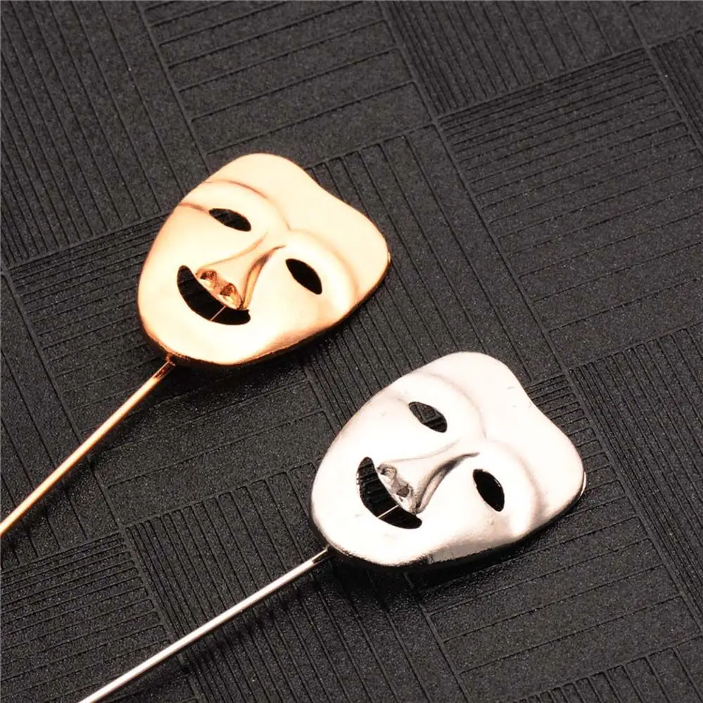 Personality Vintage Smile 3D Accessories Decoration Alloy Brooches Pin Mask Lapel Pin Jewelry