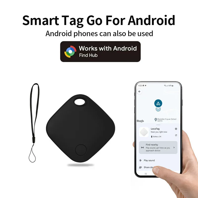 

GPS-трекер Google Smart Finder Airtag Find My Device Android Bluetooth-локатор отслеживание мини-тегов анти-потерянное глобальное позиционирование