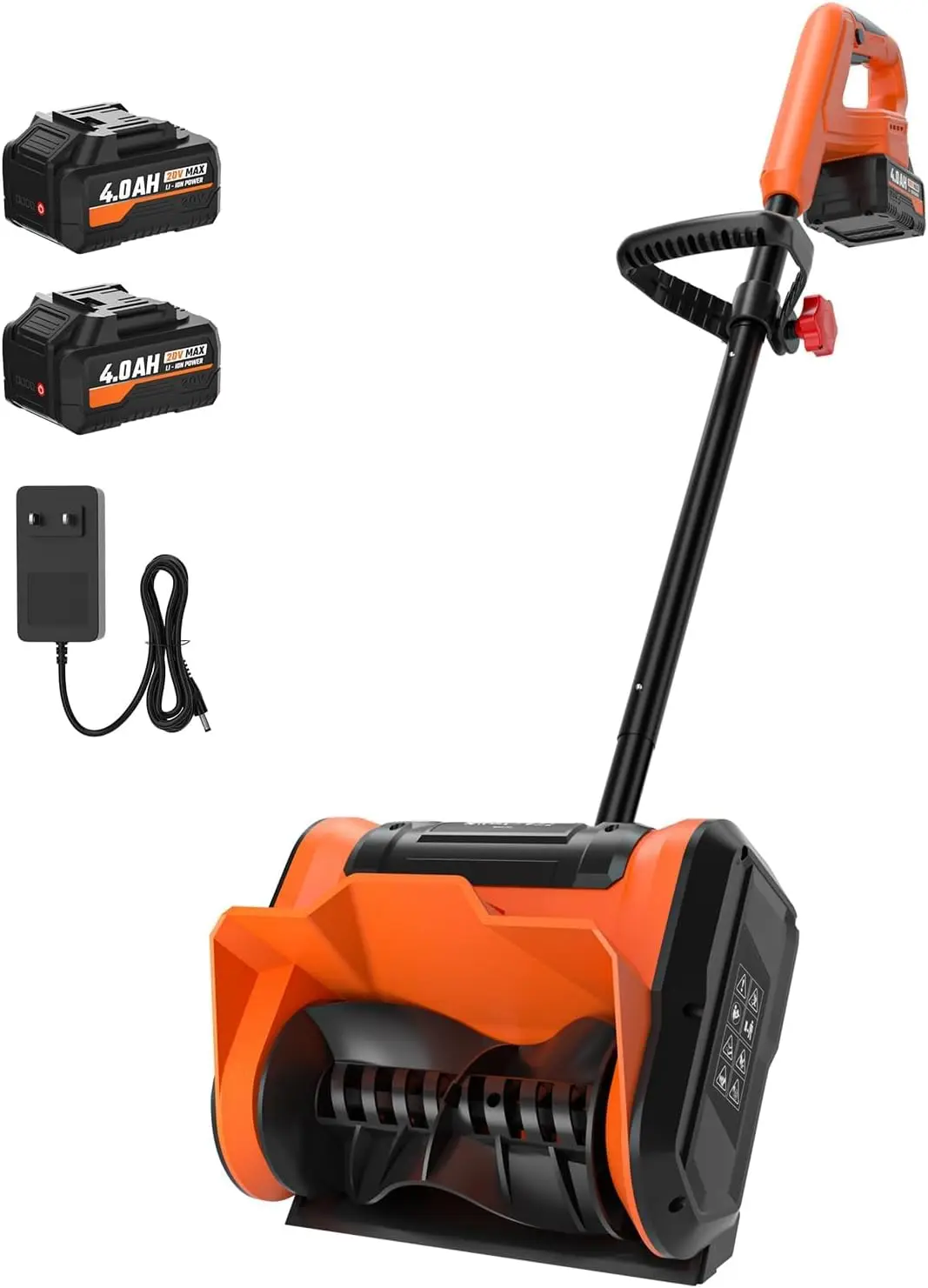 

20V Cordless Electric Snow Shovel with 2 Batteries, Adjustable Handle, Lightweight for Easy Snow Removal