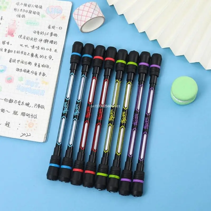 Finger Rotating Ballpoint Pen Spinning Rotating Pen Games Writable Rotating Pen Dropship