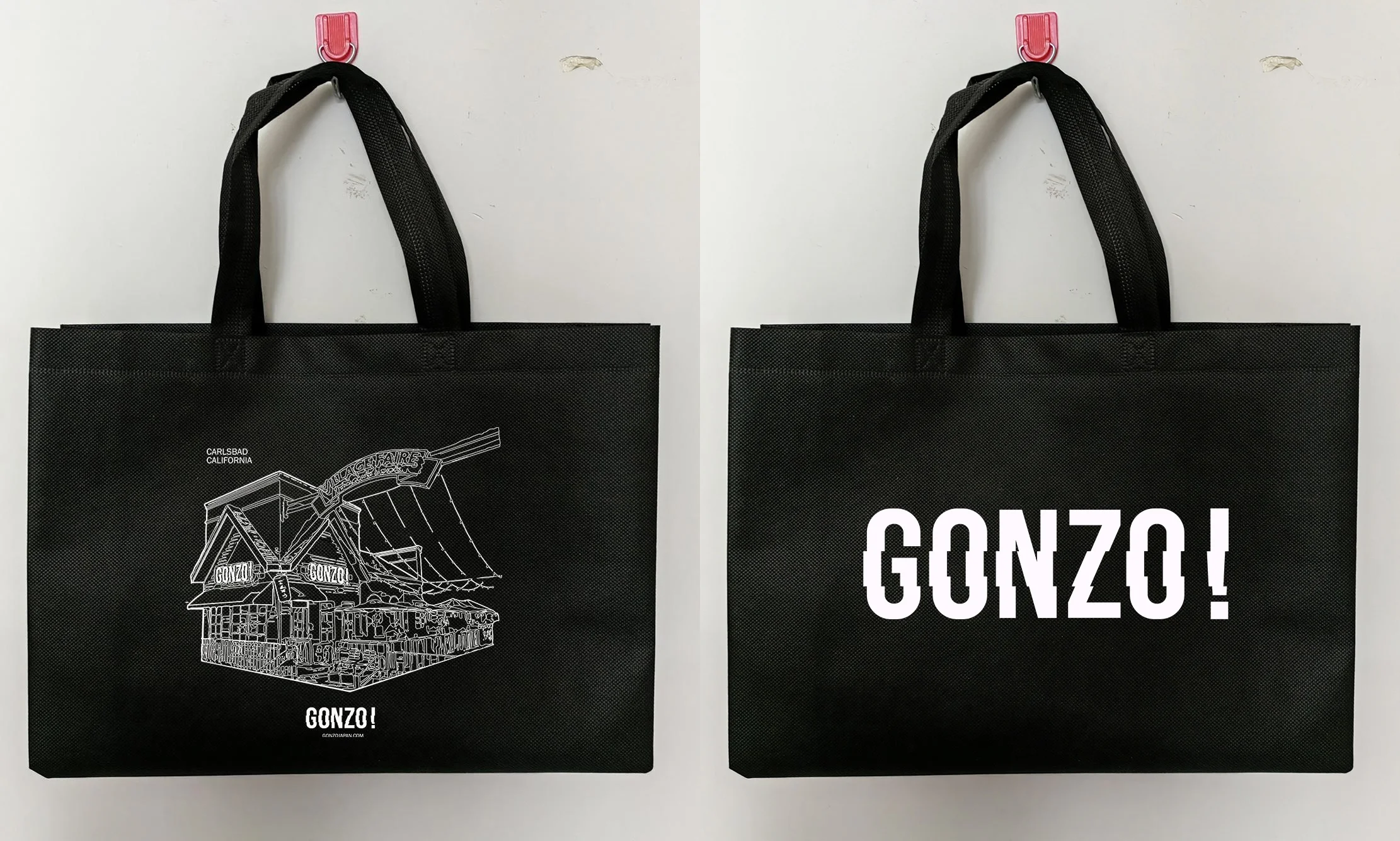 Black: 300 pieces and Red: 100 pieces  30*40cm  non woven bags 2 sides logo  print