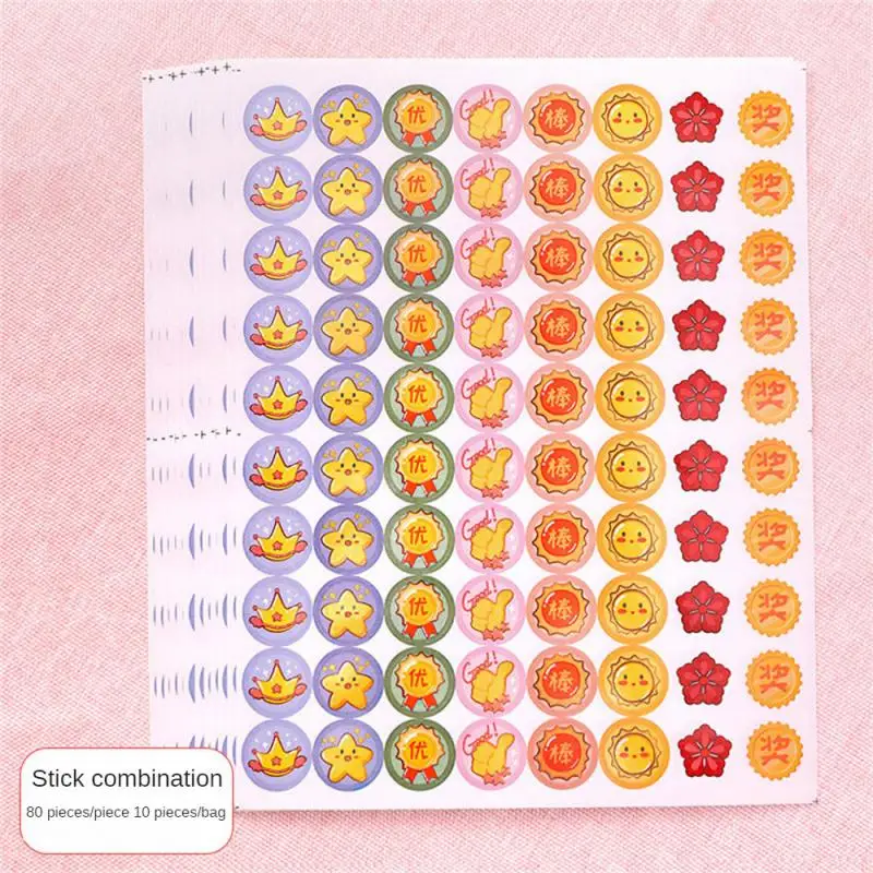 Стикеры в награду 10 листов/упаковка, прозрачный рисунок, приятная липкость, не спадает, богатые стили, милые Стикеры, Стикеры