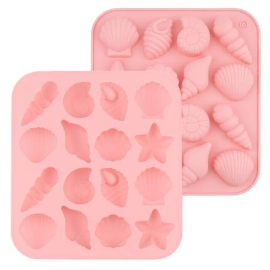 

Seashells Chocolate Silicone Molds, Ocean Themed Seashells Silicone Cake Baking Molds, Marine Theme Cake Fondant Silicone Mold