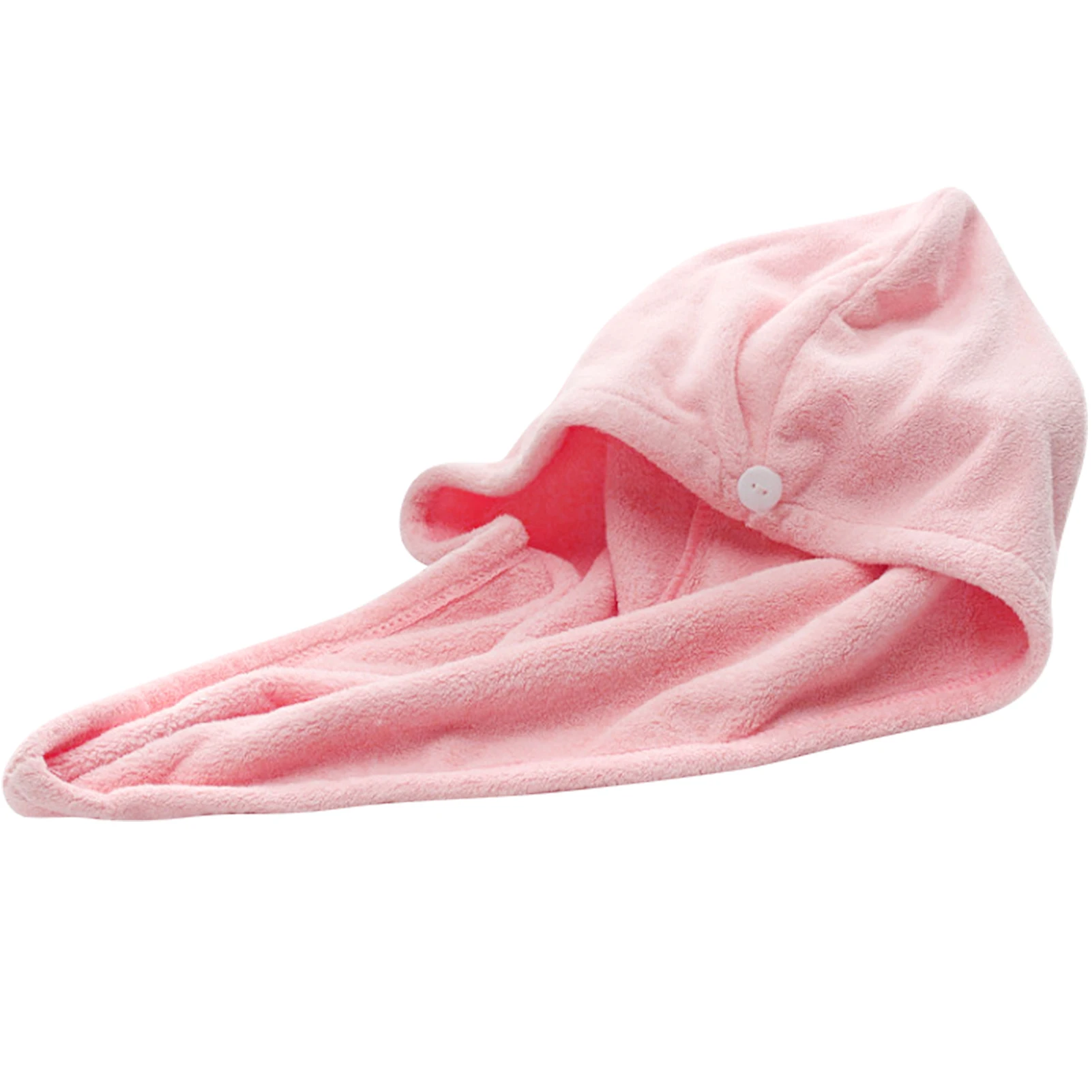 Women Hair Drying Hat Quick-dry Hair Towel Cap Hat Bath Hat Microfiber Solid Towel Cap Super Absorption Turban