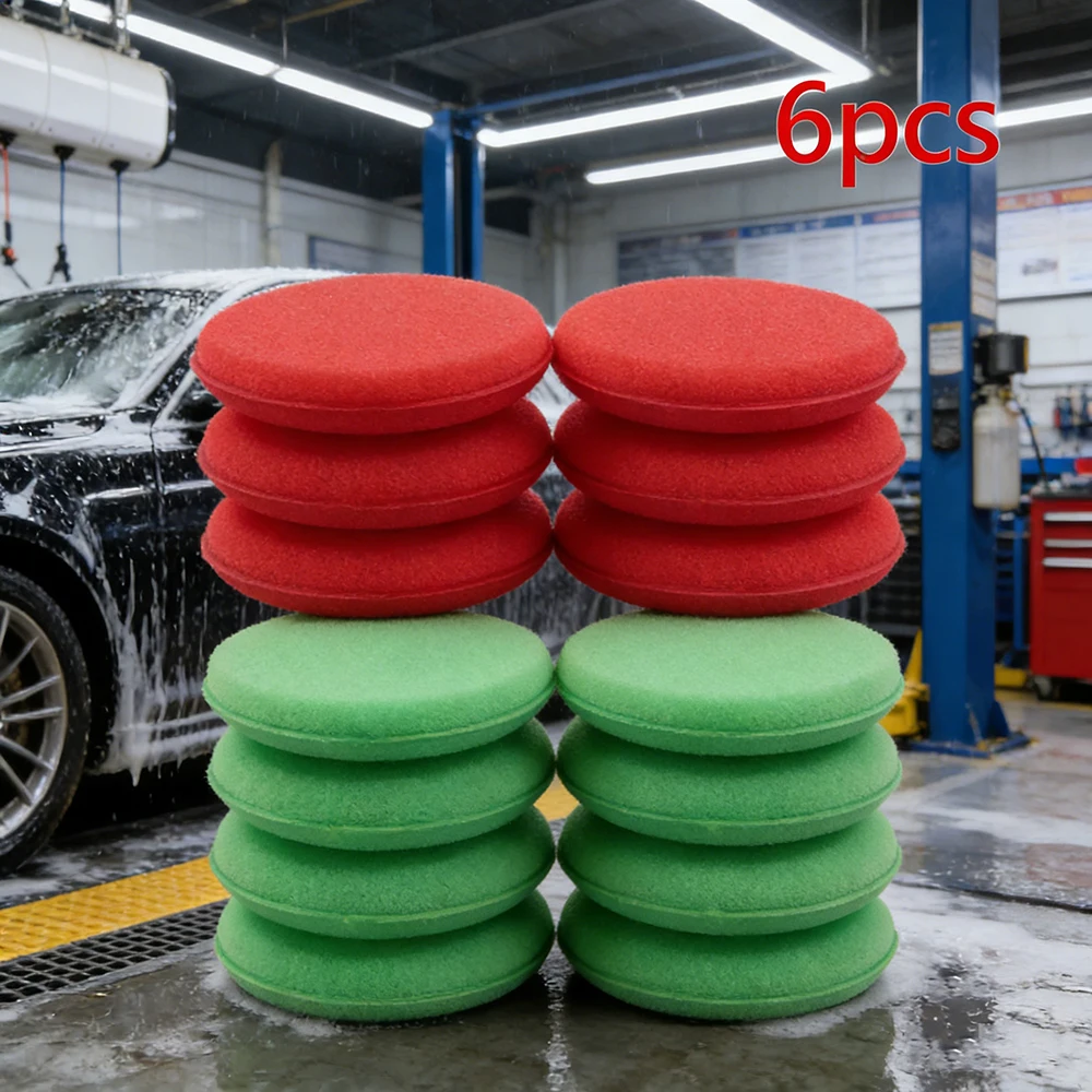 Colorful Universal Car Round Waxing Polish Sponges High Density Foam Applicator Pads Polishing Sponges for Car Detailing Tools