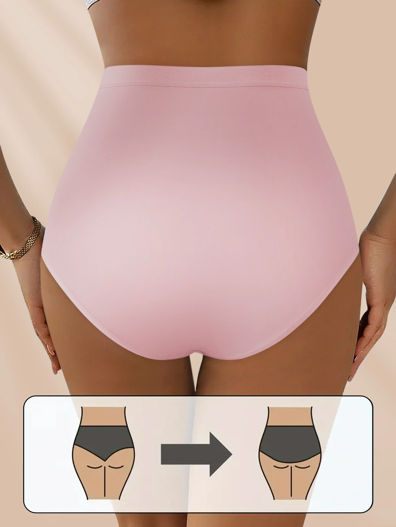 4 pièces/ensemble sans couture Sexy dentelle florale slips femmes Sexy creux couleur unie slips femmes taille haute respirant femmes sous-vêtements