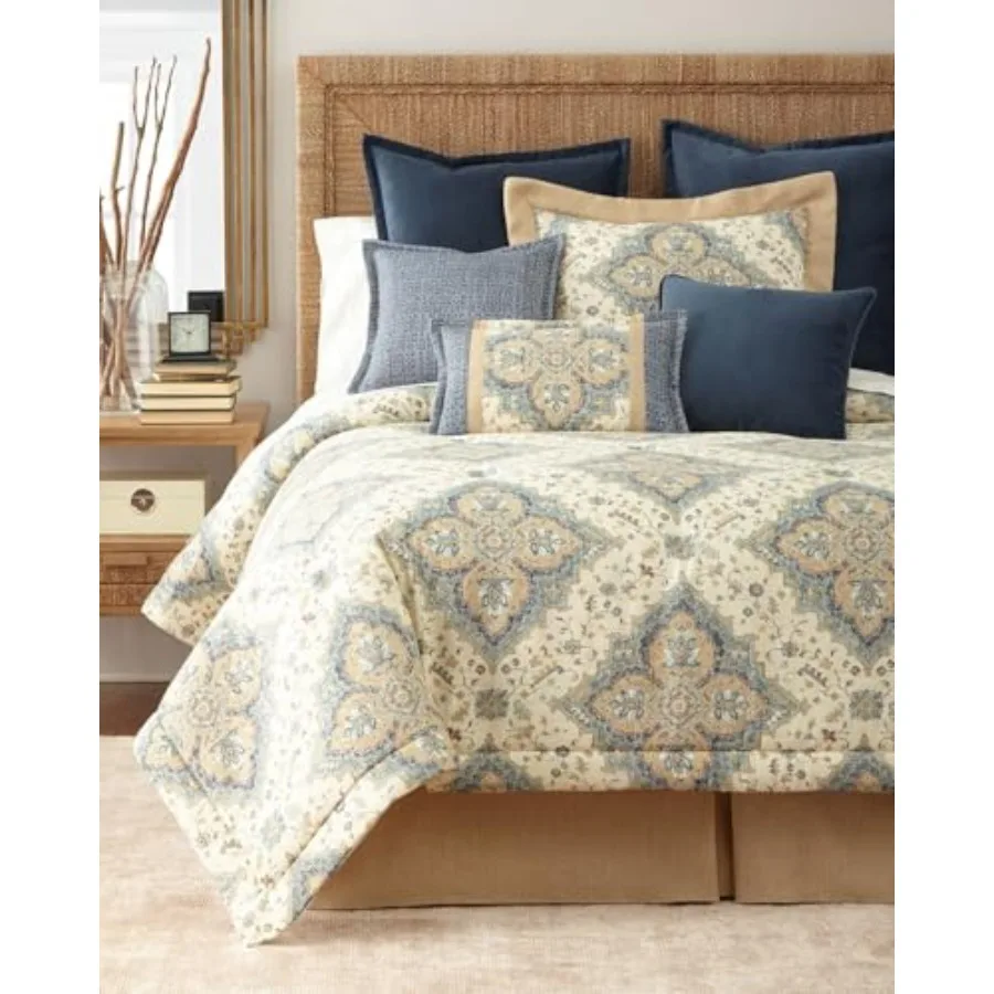 

Декоративная подушка из вельвета 20x20 дюймов, темно-синяя, с отделкой из тесьмы, с наполнителем из синтетического волокна, для точечной чистки, без молнии