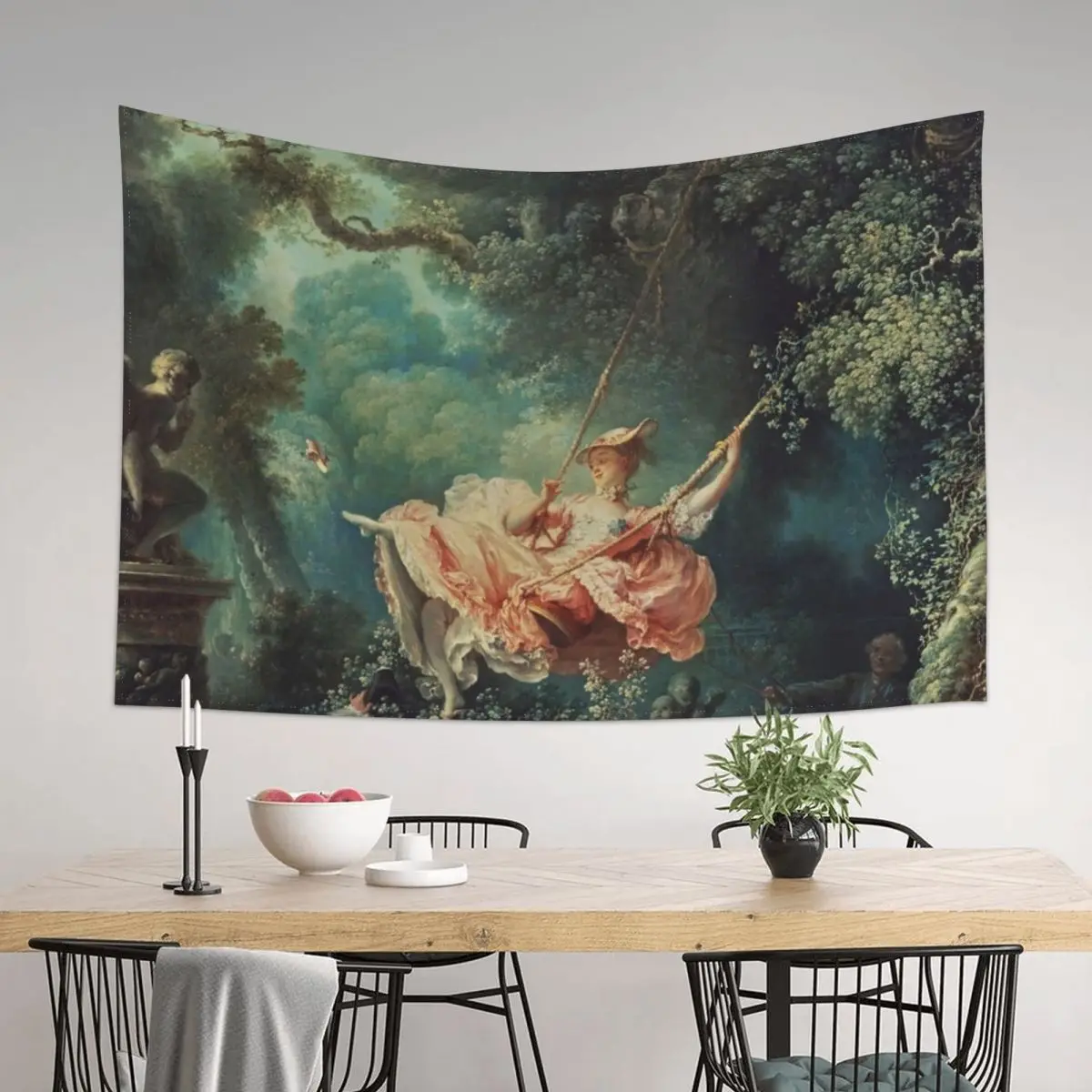 

THE SWING - JEAN-HONORE FRAGONARD Tapestry On The Wall Decorative Wall Mural Cute Room Things Wall Decor Tapestry