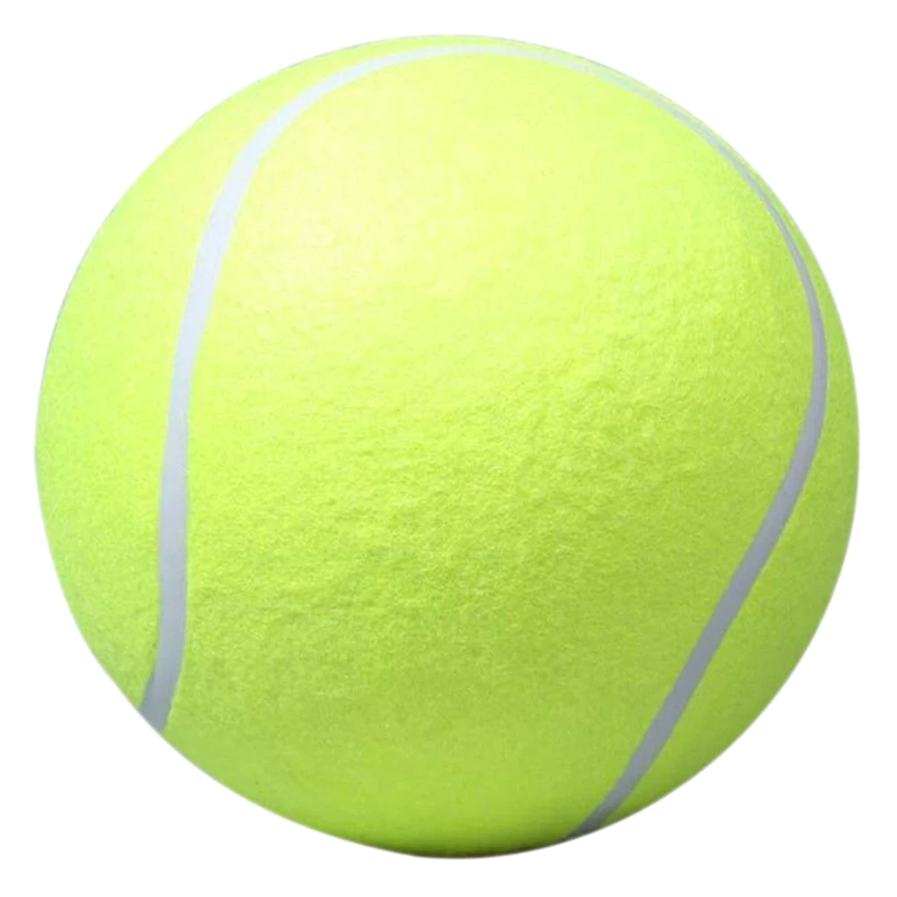 Bola Tenis Anjing 9.5 Inci Mainan Hewan Peliharaan Raksasa Bola Tenis Tiup Besar Mainan Kunyah Anjing Bola Tenis Raksasa Mainan Interaktif Anjing Peliharaan