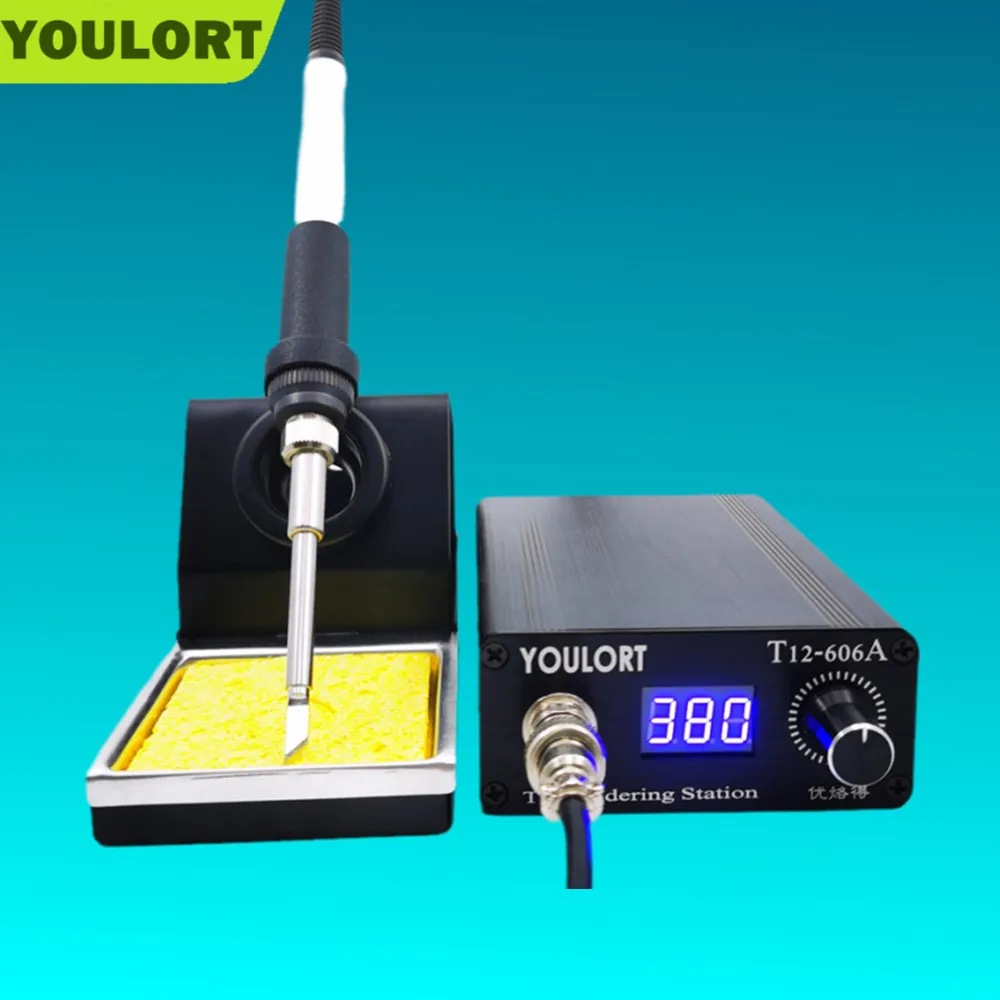 

T12 Soldering Iron Station STC LED DIY Aluminum Alloy Electric Tools Holder Auto-sleep Quick Heat 951