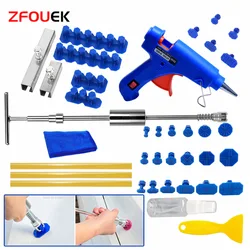 ZFOUEK Car Dent Repair Tools Puller Removal Kit Slide Hammer Reverse Hammer Tool Body Suction Cup Adhesive Blue Glue Tabs