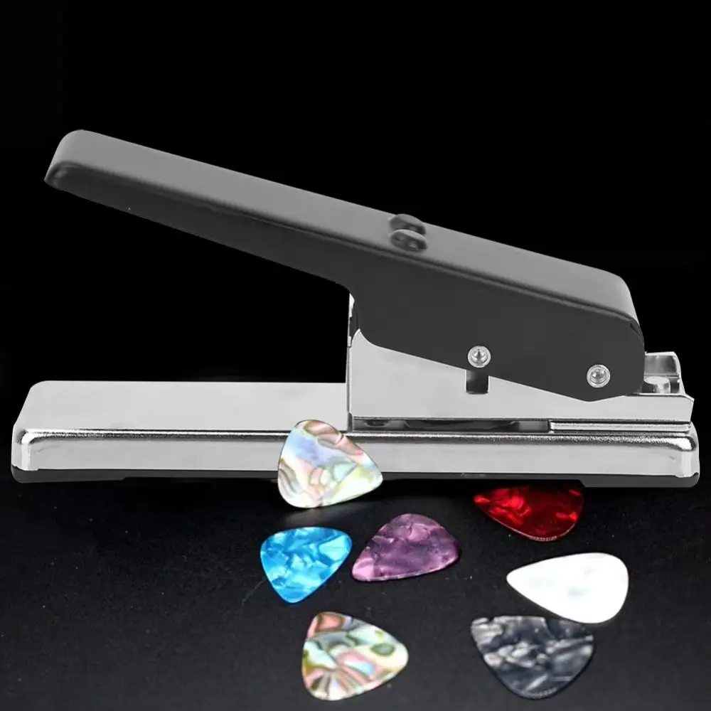 Portable Metal Guitar Pick Puncher Card Cutter Trimmer DIY Guitar Pick Compact Plectrum Guitar Pick Punch Tool Music Enthusiasts