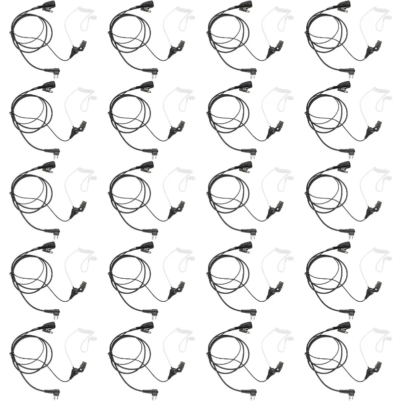 Radio Headset with PTT Mic Security Acoustic Tube Earpiece for Motorola Mag One CLS 1410 bpr40 cp200 dep450 Two Way Radios, Walk