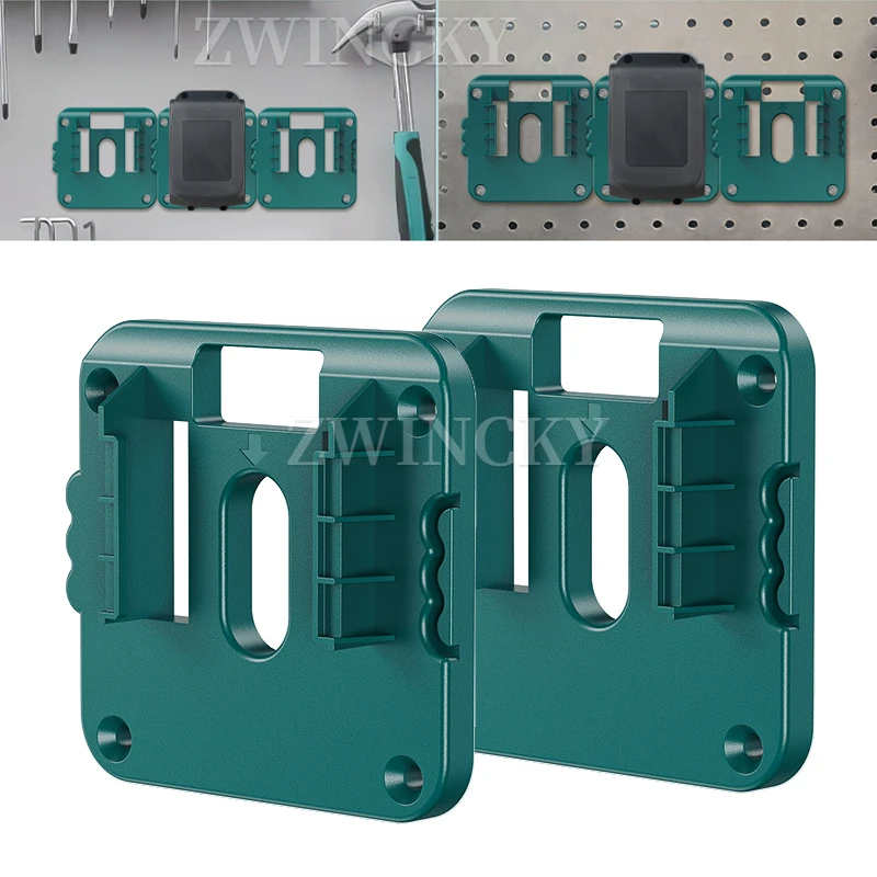 Battery Holders for Makita 18V Lithium-ion Batteries Wall Mounted Battery Organizer Heavy-Duty Battery Storage Mount Dock Holder