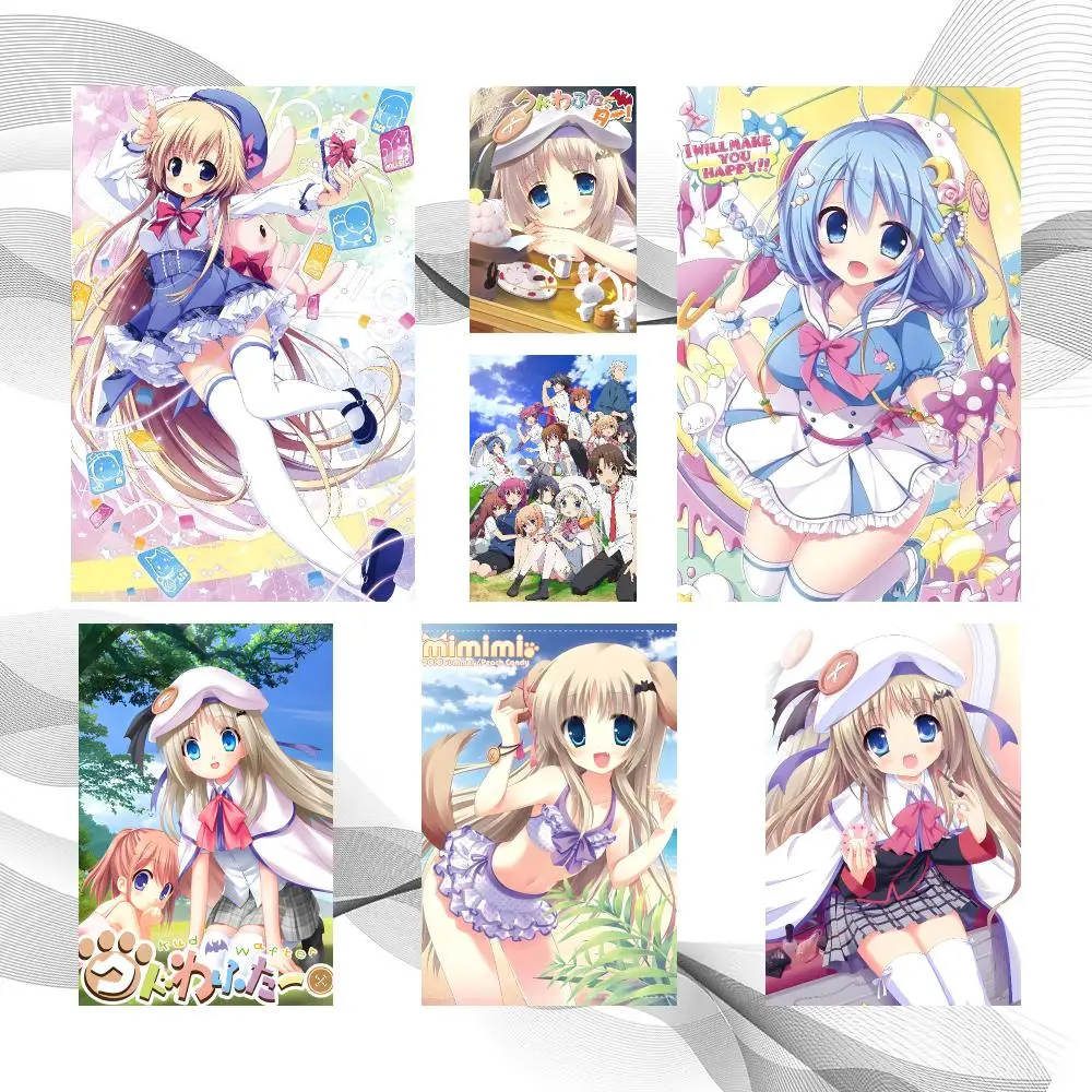 Anime Popular L-Little Busters Poster Peel And Stick Wall Art Self Adhesive PP Waterproof Wall Decor Living Room Bedroom Gift