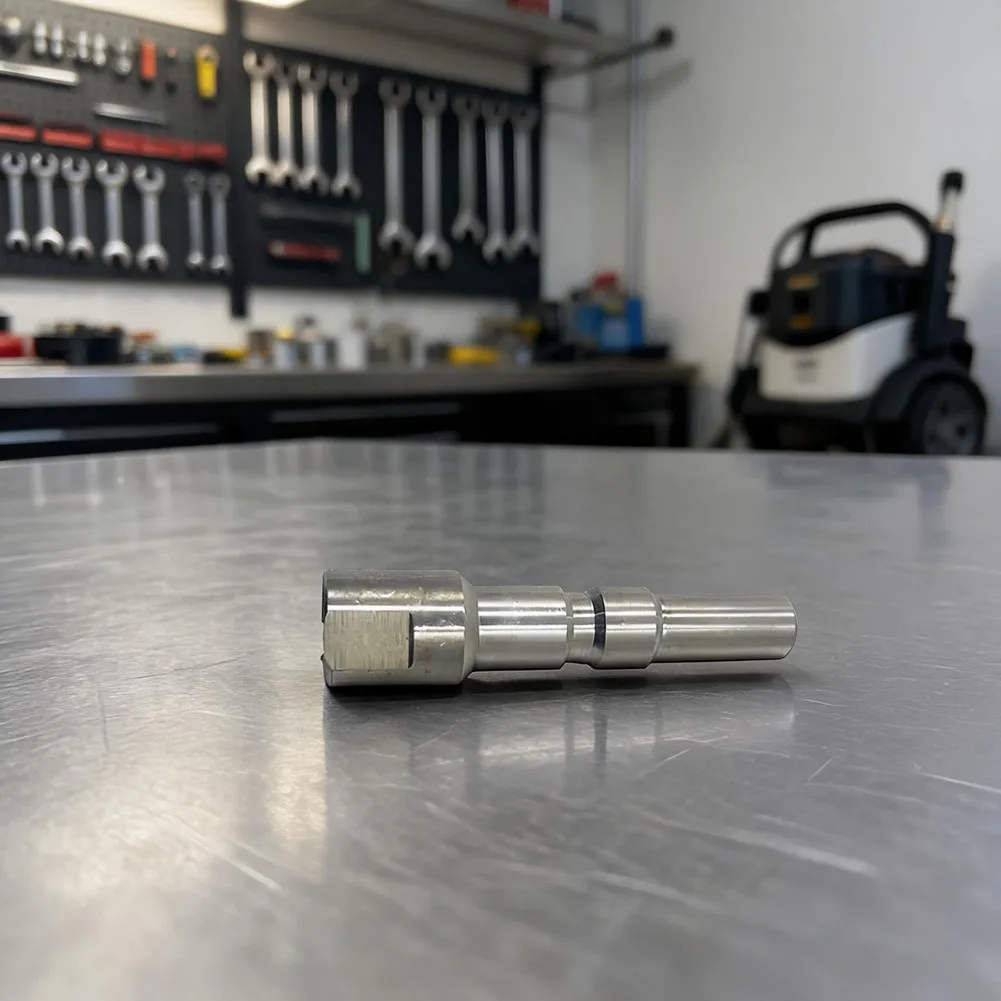 12mm Foam Sprayer Connector in Stainless Steel for Pressure Washers to Improve Cleaning Efficiency on Exterior Surfaces