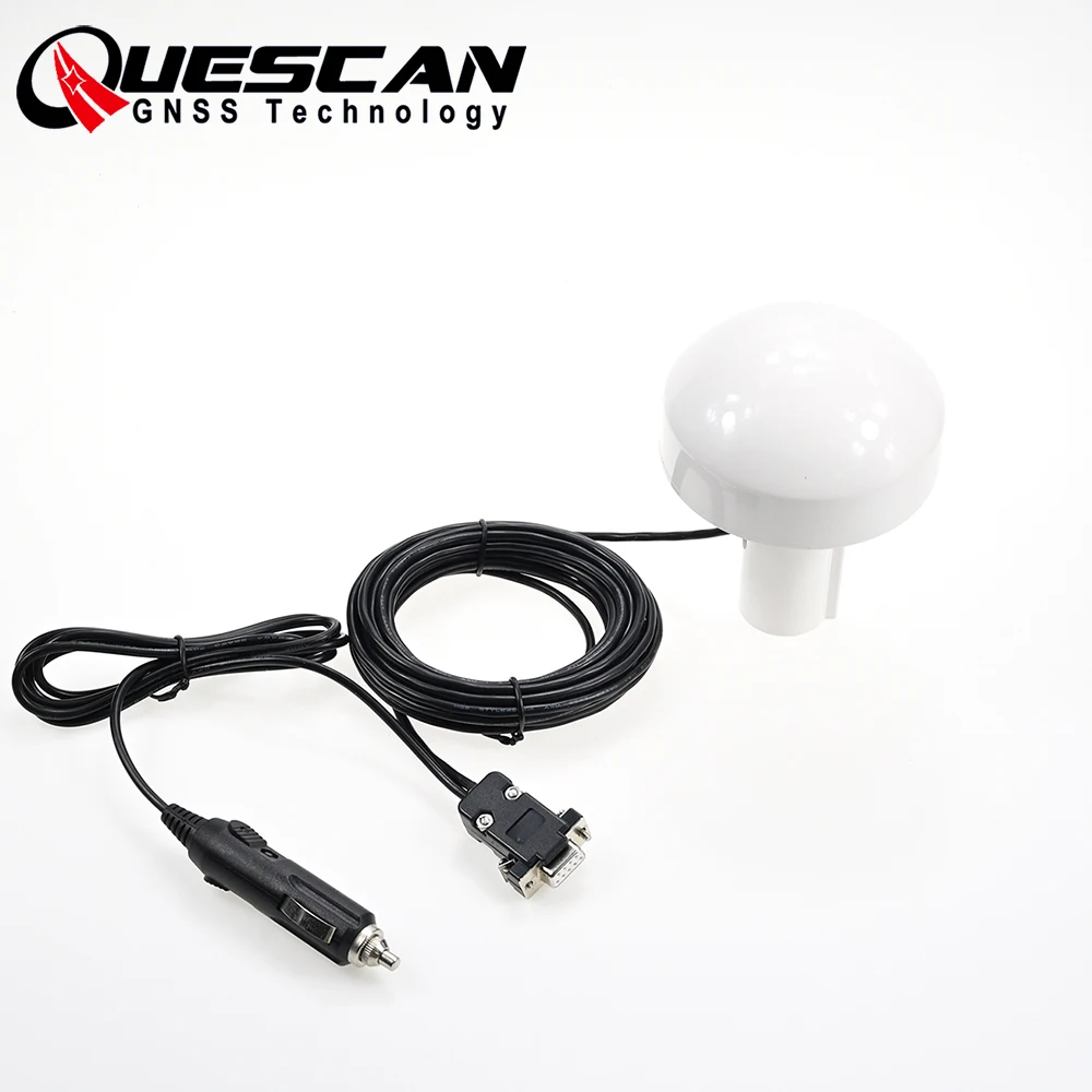 QUESCAN QS80RC-HVS NMEA 0183 Последовательный GPS-приемник RS232 DB9 Вилка прикуривателя 12 В 24 В RS-232 Uniden GPS-приемник ГЛОНАСС