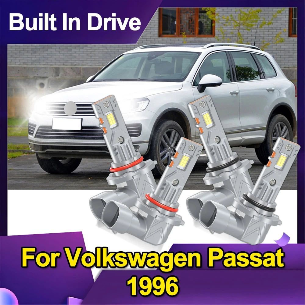 

Для Volkswagen Passat 1996 9005/HB3 9006/HB4 светодиодные лампы для фар, комбинированный комплект дальнего и ближнего света 6000 К, чрезвычайно белый