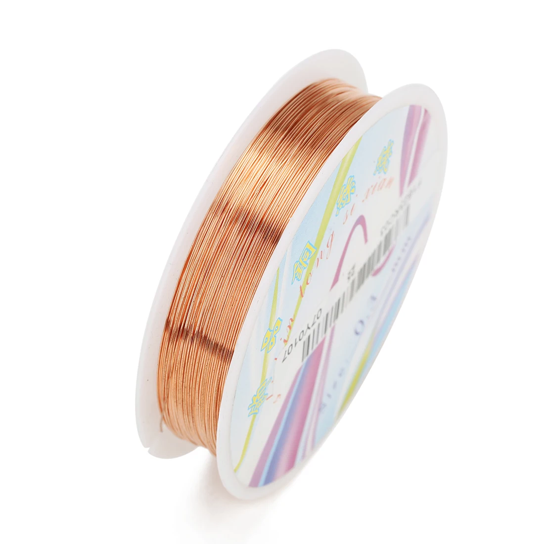 1 Rolle 0,2/0,25/0,3/0,4/0,5/0,6/0,7/0,8/1 mm robuster Kupferdraht, Perlendraht für DIY-Schmuckherstellung, Armband, Halskette, Zubehör