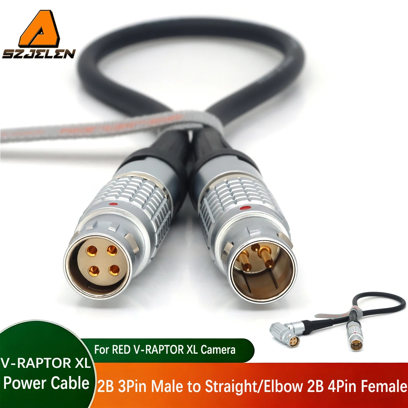 New Arriving 24V Steadicam M2 2B 3Pin to 2B 4Pin Female Power Cable For RED V-RAPTOR XL