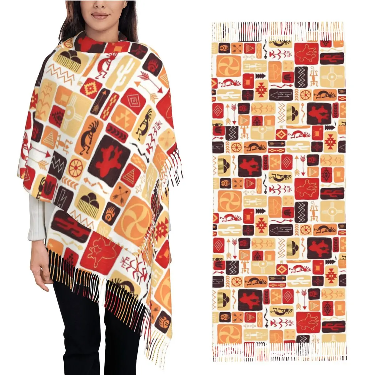southwest-dreams-lenco-kokopelli-vermelho-para-mulheres-inverno-quente-pashmina-xales-e-envoltorio-longo-grande-xale-cachecol-leve