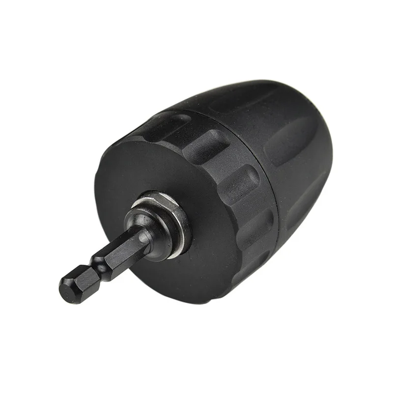 0.8-10mm 3/8Inch 24UNF Keyless Drill Bit Chuck Clip 1/4inch Hex Shank Rod Adapter Easy To Use 3/8Inch 24UNF Keyless 1/4inch Hex